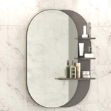 Espelheira Para Banheiro 3 Prateleiras Vicenza