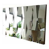 Espelho 3d Decorativo Painel Mosaico Quadro Grande 120x75x6