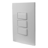 Espelho 4x2 C Interruptor Simples Triplo 10a Linha I9 Ilumi