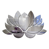 Espelho Acrílico Decorativo Flor De Lotus Floral Sala Quarto