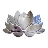 Espelho Acrílico Decorativo Flor De Lotus