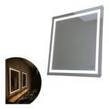 Espelho C Led 2 Cores Touch Na Frente Embutido 120x80cm