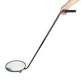 Espelho De Inspeção De Veículo Espelho Sob O Material Rodante Espelho De Segurança De 30 Cm De Diâmetro Com Rodas E Luz LED Comprimento De Ajuste 50 110 Cm Aplica Se Ao Maquinista