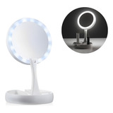 Espelho De Led Facial Portátil Camarim Maquiagem Articulado
