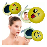 Espelho De Maquiagem Led Portátil Emoji