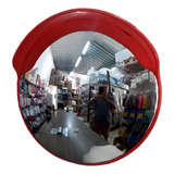Espelho De Segurança Condominios Convexo 80cm Moldura Vermelho