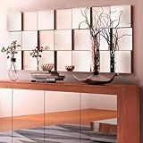 Espelho Decorativo 3D Liverpool Painel De Vidro Montável Para Sala Quarto Escritório Hall