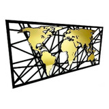 Espelho Decorativo 3d Painel Placa Espelho Mapa Premium