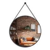 Espelho Decorativo 80cm Para Salão De Beleza Alça Suporte