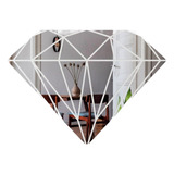 Espelho Decorativo Diamante Acrílico 50cm Com
