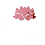 Espelho Decorativo Flor De Lótus Em Acrílico