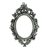Espelho Decorativo Oval Orgânico 48 5cm Clássico Ouro