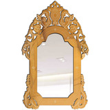 Espelho Decorativo Veneziano Provençal Dourado 50x82