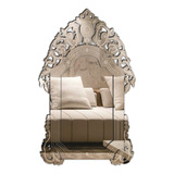 Espelho Decorativo Veneziano Sala Quarto 50x82 38 85 Cor Da Moldura Preto