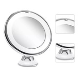 Espelho Flexível Ventosa 360 Luz Led Pilhas Aaa Amplia 10x