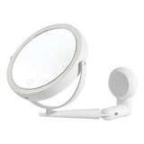 Espelho Giratorio 360 Graus Led 3 Tons 5x Aumento Usb Touch