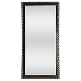 Espelho Grande Com Moldura De Madeira Decorativo De Parede Para Quarto Sala Banheiro Lavabo 44 5 X 88 Cm Preto Folheado 