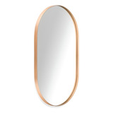 Espelho Grande Oval Moldura Banheiro Quarto Diversas Cores