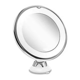 Espelho Led 360 Flexível 10x Aumento Ventosa Maquiagem