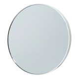 Espelho Lente Aumento Maquiagem 14cm Ventosas De Fixação Moldura Branco