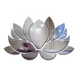 Espelho Lotus Acrílico Flor Decorativo Quarto