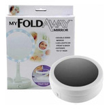 Espelho Maquiagem Aumento 10x Dupla Face Luz Led Organizador