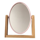 Espelho Oval Inclinável Wellmix Para Maquiagem 16cm
