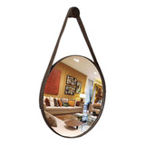 Espelho Para Banheiro Lavabo Redondo Adnet 30 Cm Com Suporte