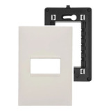 Espelho Placa 1 Módulos Branca 4x2 Pial Plus C Suporte