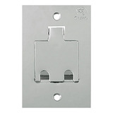Espelho Placa P piso Inox 4x2 Rj11 45 Olivo Pll88