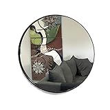Espelho Redondo 60cm Com Moldura Cor Preto