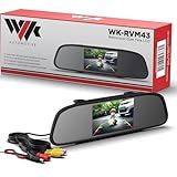 Espelho Retrovisor Automotivo Com Tela LCD 4 3 Para Câmeras