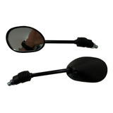 Espelho Retrovisor Esporte Mini Preto Articulado Para Moto