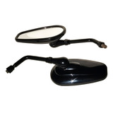 Espelho Retrovisor Mod Harley Honda Shadow 750 Cor Preto