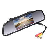 Espelho Retrovisor Monitor Para Câmera De Ré Tela 4 3 Lcd
