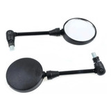 Espelho Retrovisor Moto Mini Redondo Articulado Honda Preto