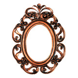 Espelho Vintage Provençal Cobre Antigo Luis Xv Estilo Rococo