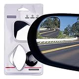 Espelhos De Ponto Cego Pacote Com 2 Vidro HD Retangular Emoldurado Convexo Com ângulo Amplo Ajustável Para Todos Os Veículos Universais Carros SUV E Caminhões Tamanho 50 X 50 Mm 