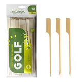 Espeto Bambú Golf Petiscos Lanches 18 Cm 250 Unidades
