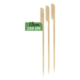 Espeto De Bambú Golf Petiscos Lanches 18 Cm 250 Unidades