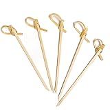 Espeto Decorado De Bambu Nó 15 Cm 100 Unid Petiscos Festa Buffet