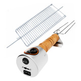 Espeto Giratório Elétrico Churrasco Com Grelha Giratória Brothers Grill