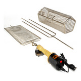 Espeto Giratório Elétrico Completo Flex 1 Ano Garantia