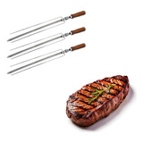 Espeto Triplo Churrasqueira Giratória Inox Vulcano 3 Uni
