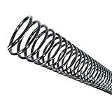Espiral Para Encadernaçao 14mm Até 85 Folhas Preto 100 Unidades