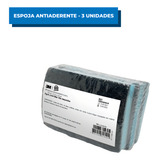 Esponja Antiaderente Com 3 Unidades Azul