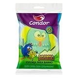 Esponja Baby Para Banho Galinha Pintadinha Formato Ovinho Condor Amarela Pequeno