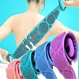 Esponja De Banho Flexível Em Silicone Para Esfoliar O Corpo