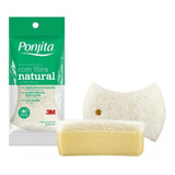 Esponja De Banho Ponjita 3m Fibra Natural Kit C 12 Unidades