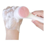 Esponja Limpeza Facial Escova Massageadora Esfoliante 2 Em 1